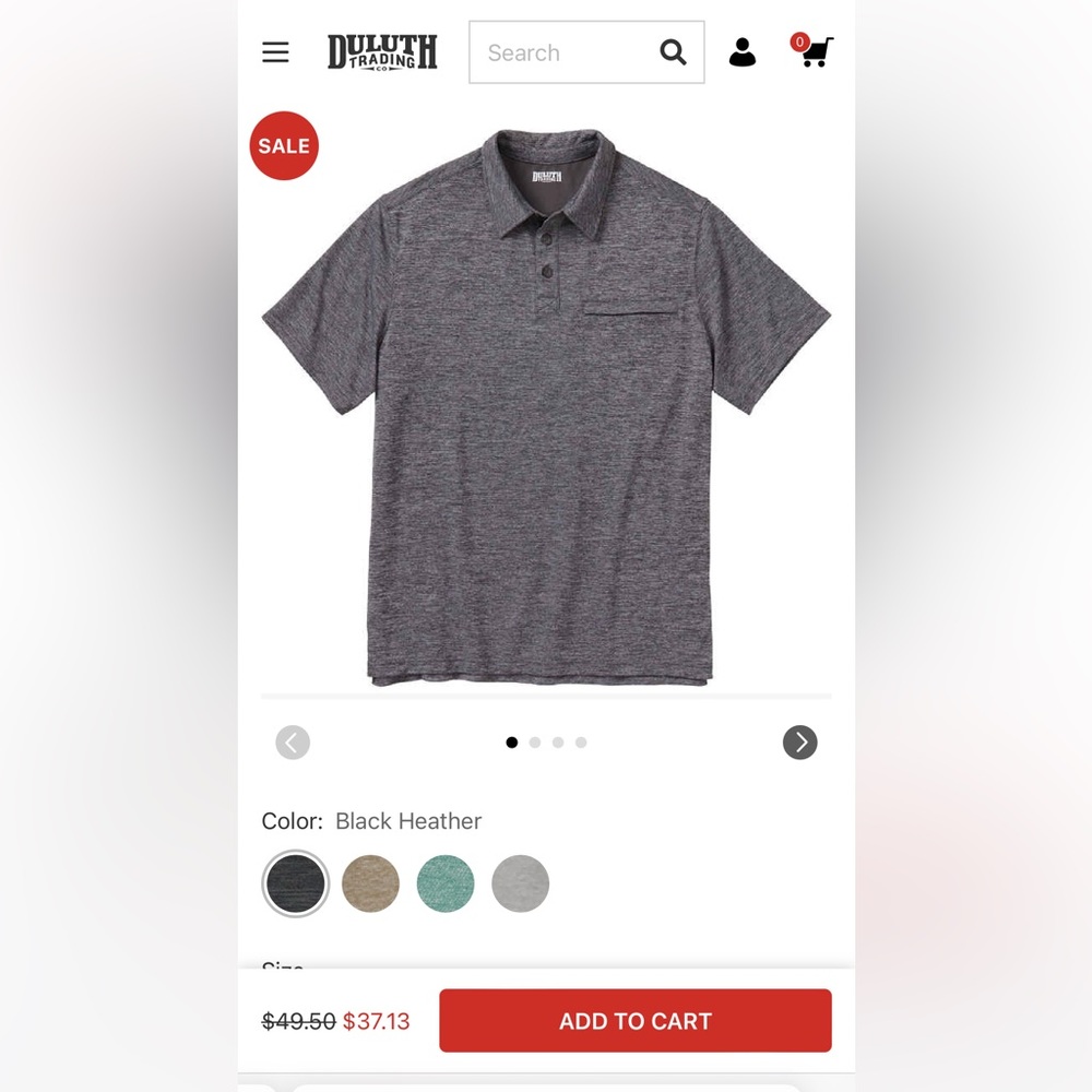 Duluth polo mens XL
